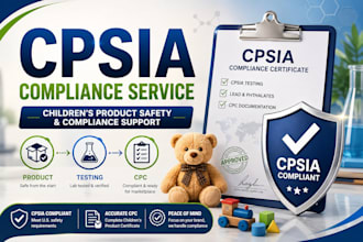 provide cpsia compliant CPC certificate for amazon products