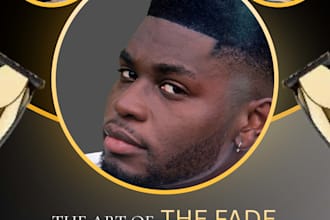 design a standout barbershop or restaurant flyer