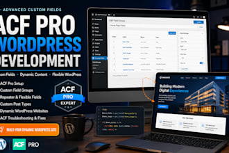 develop and create wordpress website with elementor and acf or elementor pro
