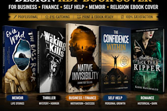 design kdp book cover for business finance self help memoir religion ebook cover