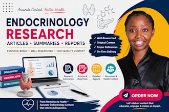 write professional endocrinology and hormone health content