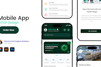 design figma mobile app ui ux, figma prototype and onboarding ui