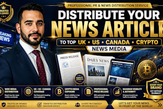 distribute your news article to top UK US canada and crypto news media