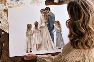 illustrate anything in watercolor style