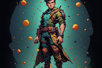 superhero character for comics