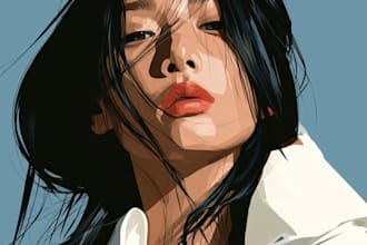 draw high quality vector portraits