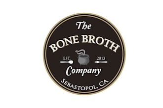 make artisanal logo for the bone broth cafe coffee company