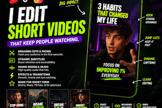 edit engaging short form videos