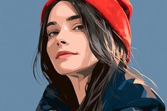 draw amazing vector cartoon portrait