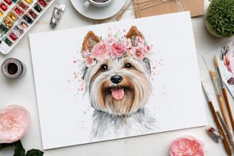 make a watercolor illustration