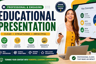 design educational powerpoint presentations for courses and training