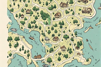 make unique hand drawn map vector illustration