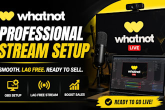 setup a lag free whatnot live stream using obs for sellers