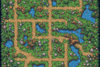 design custom tile map, pixel art tileset for your game