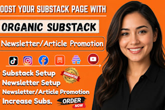 do organic substack website growth promotion and increase subscribers