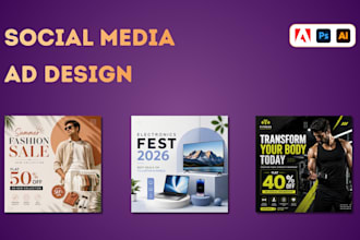 design social media ads and posters