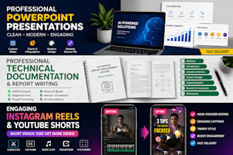 create a professional powerpoint presentation or PPT design