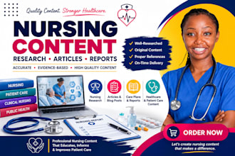 write engaging nursing, health and medical articles