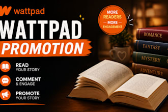 do wattpad story promotion, wattpad book to 300k active readers, web novel book