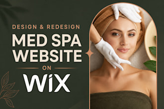fast wix studio website design for med spa