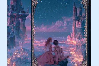create a dark gothic romance or historical fantasy book cover art