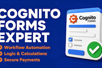 setup cognito forms workflows, logic, and automation for lead capture