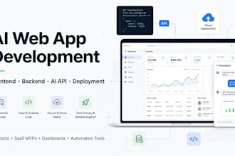 build an ai web app with frontend backend and deployment