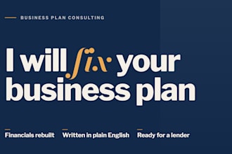 edit and rewrite your business plan for investors and lenders