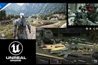 create full unity games, 3d game prototypes, unity game development, mmorpg game