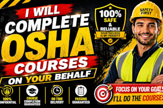 osha 8, 10, 30, and 40 hour courses