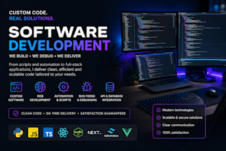 develop and or debug software for you in most languages