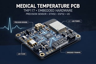 design medical temperature sensor pcb, tmp117 and embedded hardware
