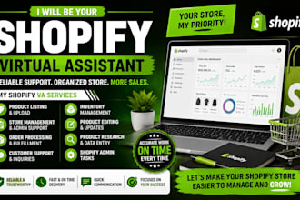 shopify VA virtual assistant store manager product listing
