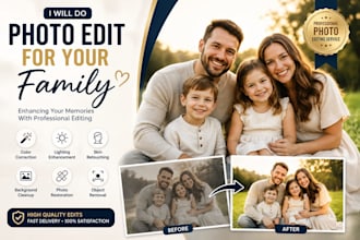 do photo edit for your family