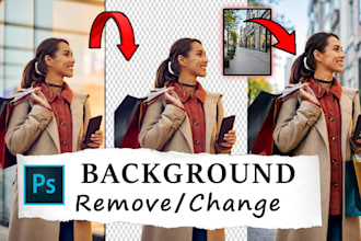 remove, change backgrounds, mask hairs and retouch products