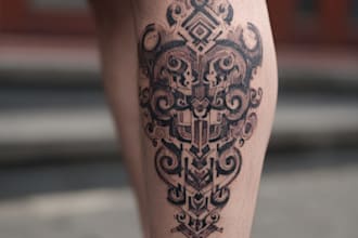 design professional tattoo and custom tattoo