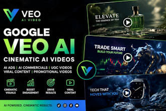 cinematic google veo ai videos ai ads ugc commercials viral content cinematic ai