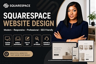 set up business square spqace website design non coding website design