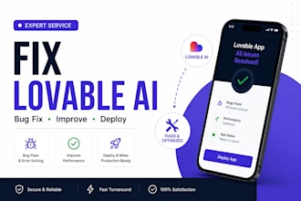 fix lovable ai apps, lovable bugs, supabase, replit, base44 and vibe code issues