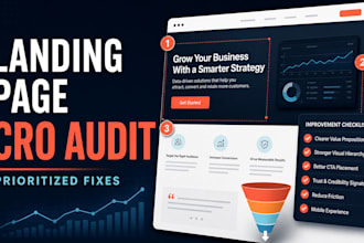 audit your landing page and deliver an actionable cro improvement plan