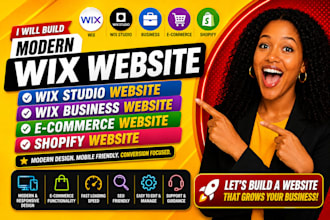 modern wix website wix studio wix business webiste e commerce shopify website