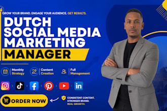 be your dutch monthly social media marketing manager and content creator