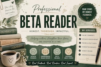 beta read the critique manuscript and give honest feedback