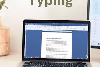 do accurate data entry and typing work ms word work and copy paste and audio