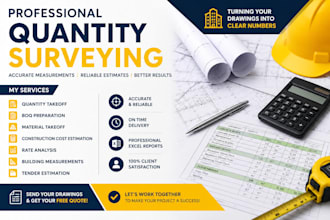 do quantity surveying, material takeoff and cost estimation
