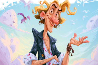 design a 2d cartoon character