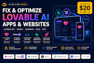 fix lovable ai app fix base44 ai website lovable dev app supabase saas mvp