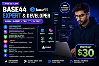 base44 expert base44 developer base44 debugging lovable replit supabase vercel