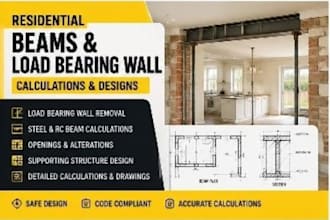 calculate residential beams and load bearing wall modifications