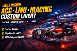 design acc lmu iracing custom livery in iracing custom assetto corsa acc and lmu